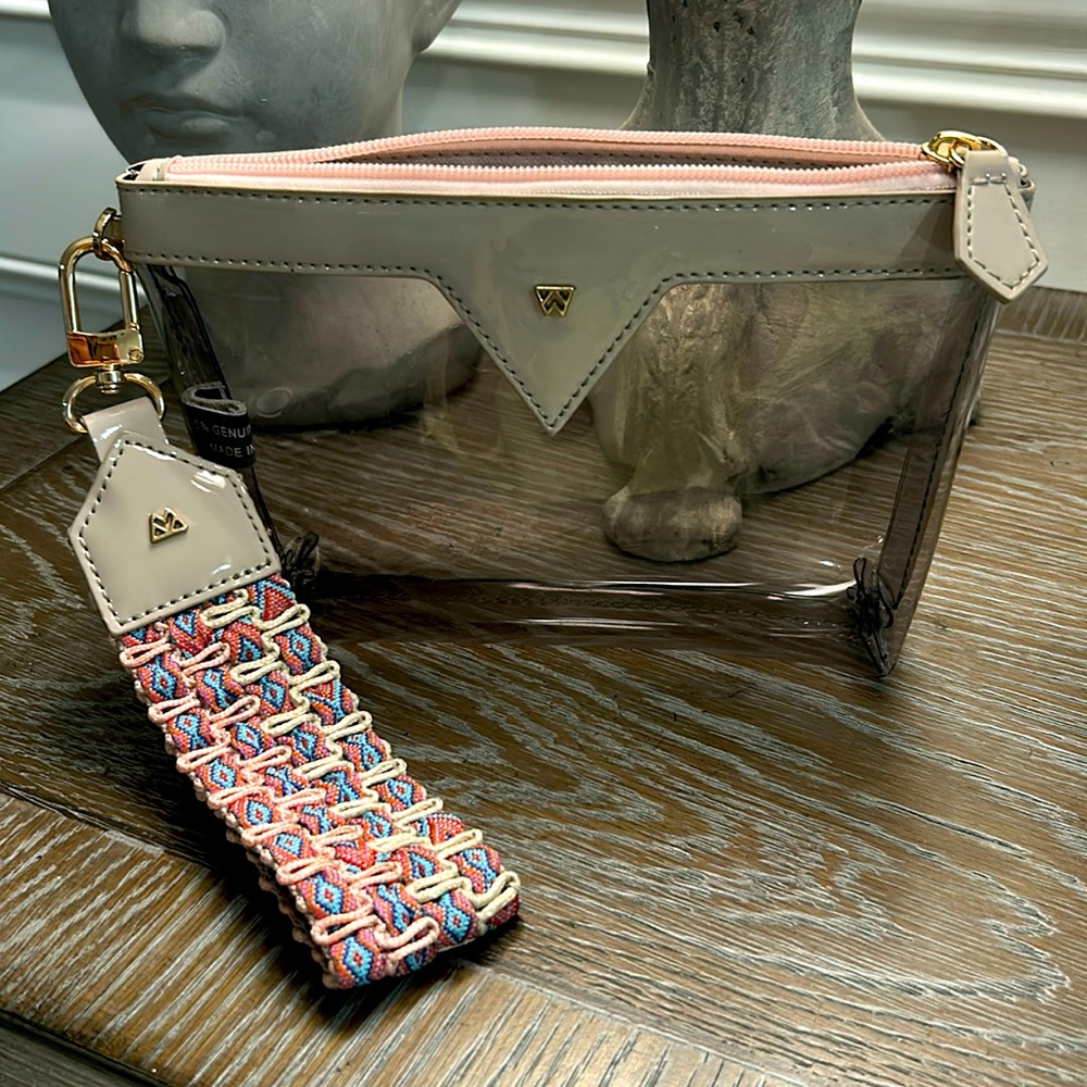 Clear bag wristlet